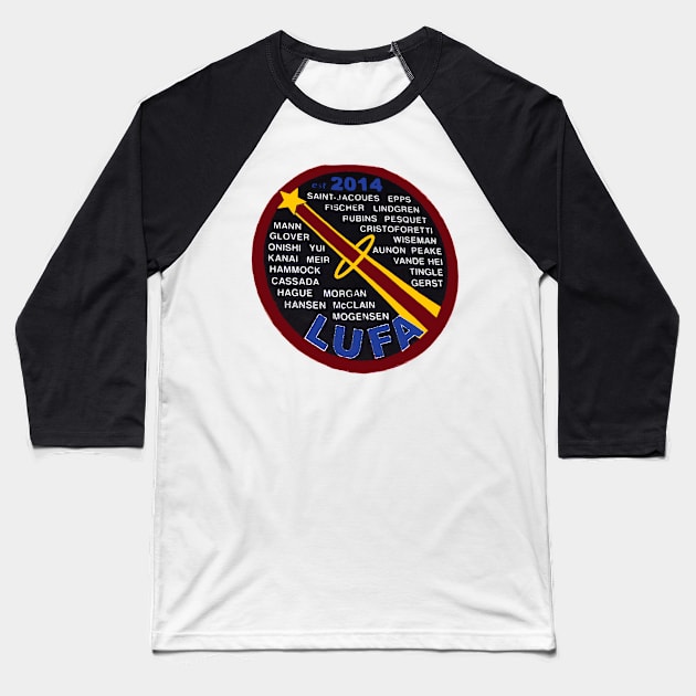 League of Unflown Astronauts Logo Baseball T-Shirt by Spacestuffplus